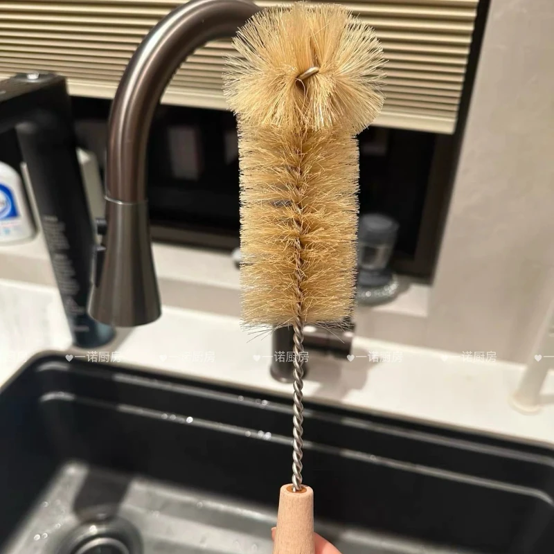 LMM long handle cup brush cleaning brush bottle brush cup washing artifact wall breaker