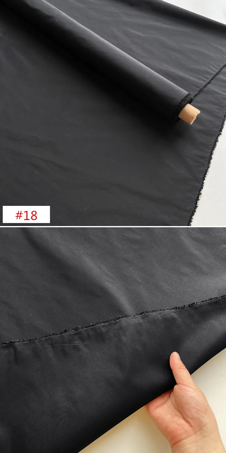 Beliebter, hochwertiger, 100 % reiner Seidenstoff, Taft, einfarbig, einfarbig, für Damen, gesunde Kleidung – Detail 13