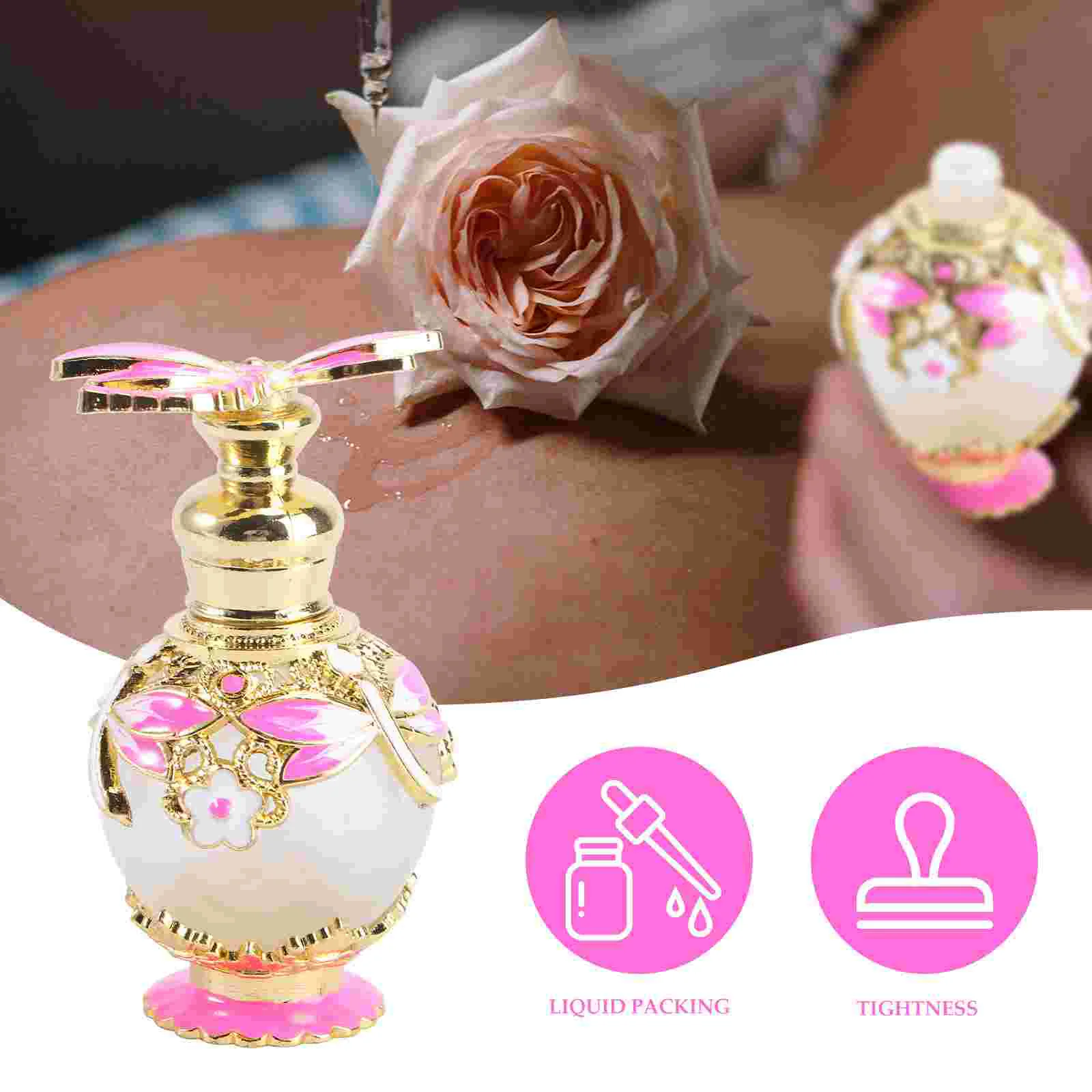 15 Ml Arabic Perfumes Dragonfly Bottle Glass Refined Oil Holder Travel Empty Fragrance