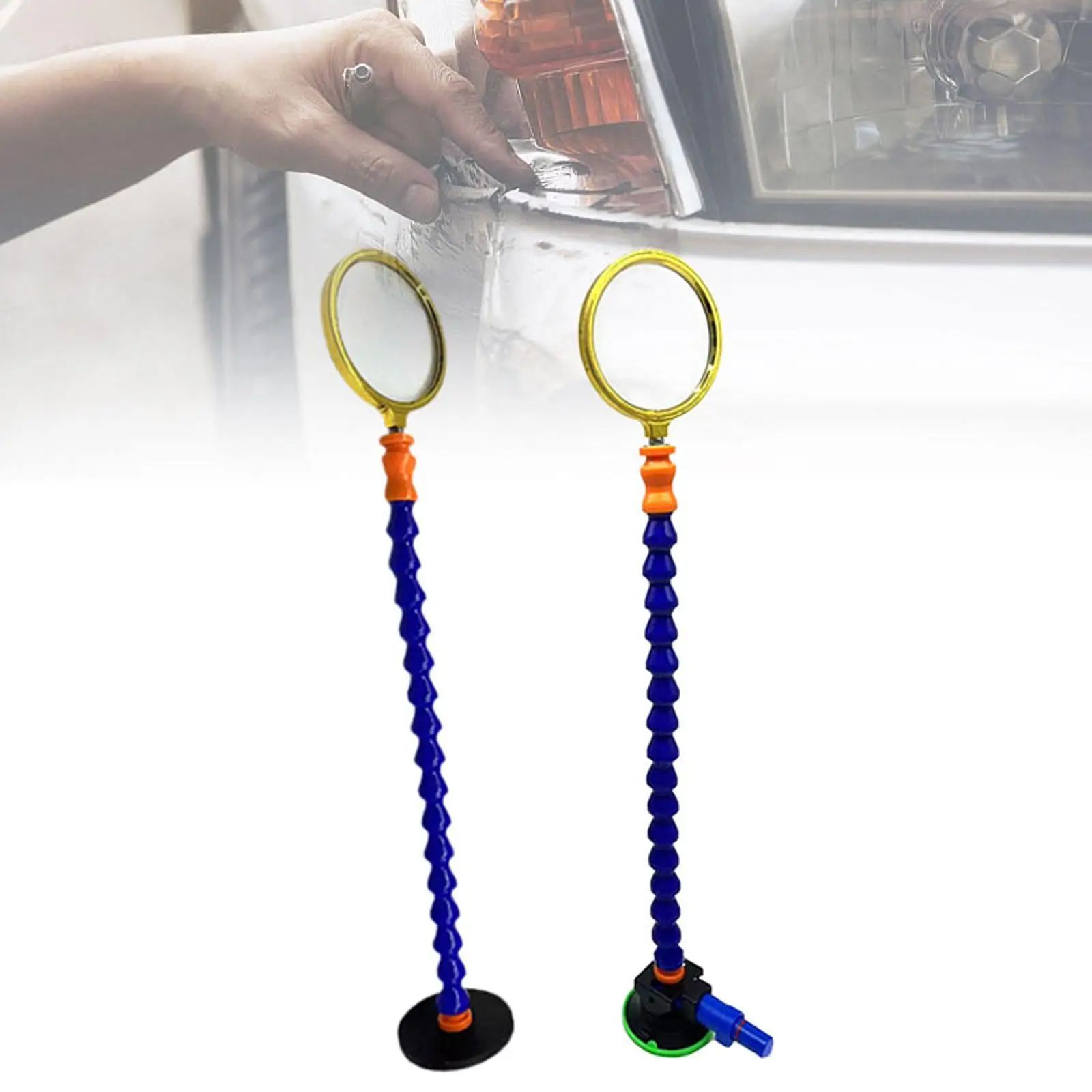 

Увеличительное стекло для ремонта вмятин автомобиля, 10-кратная лупа, гибкие автомобильные аксессуары, стеклянная линза для автомобилей, металлическая поверхность, внедорожник