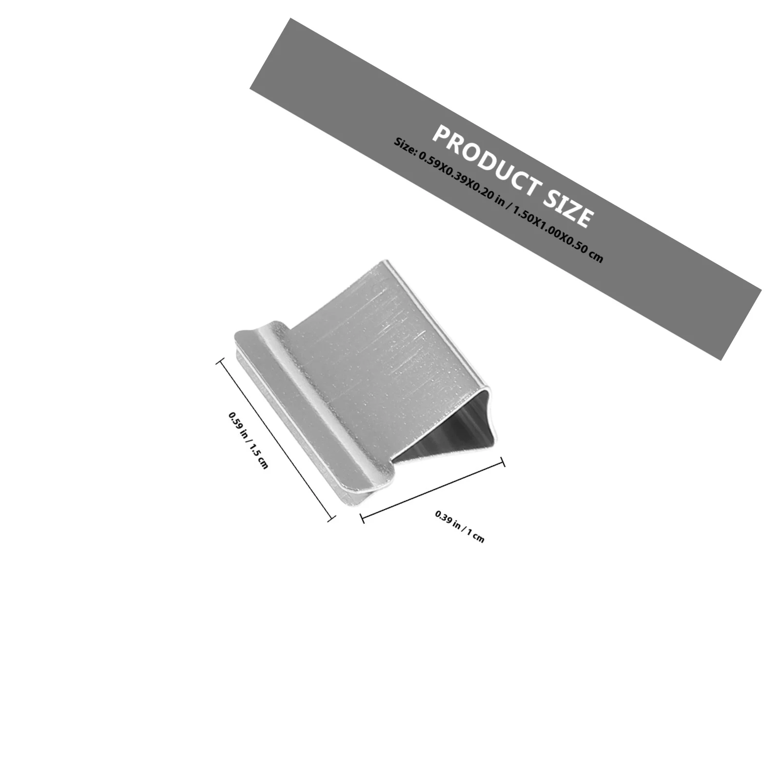 Metal Paper Clamps 200pcs Office Stationery Supplies Strong Hold Document Binder Clips Bookmarks for School Home Filing Needs