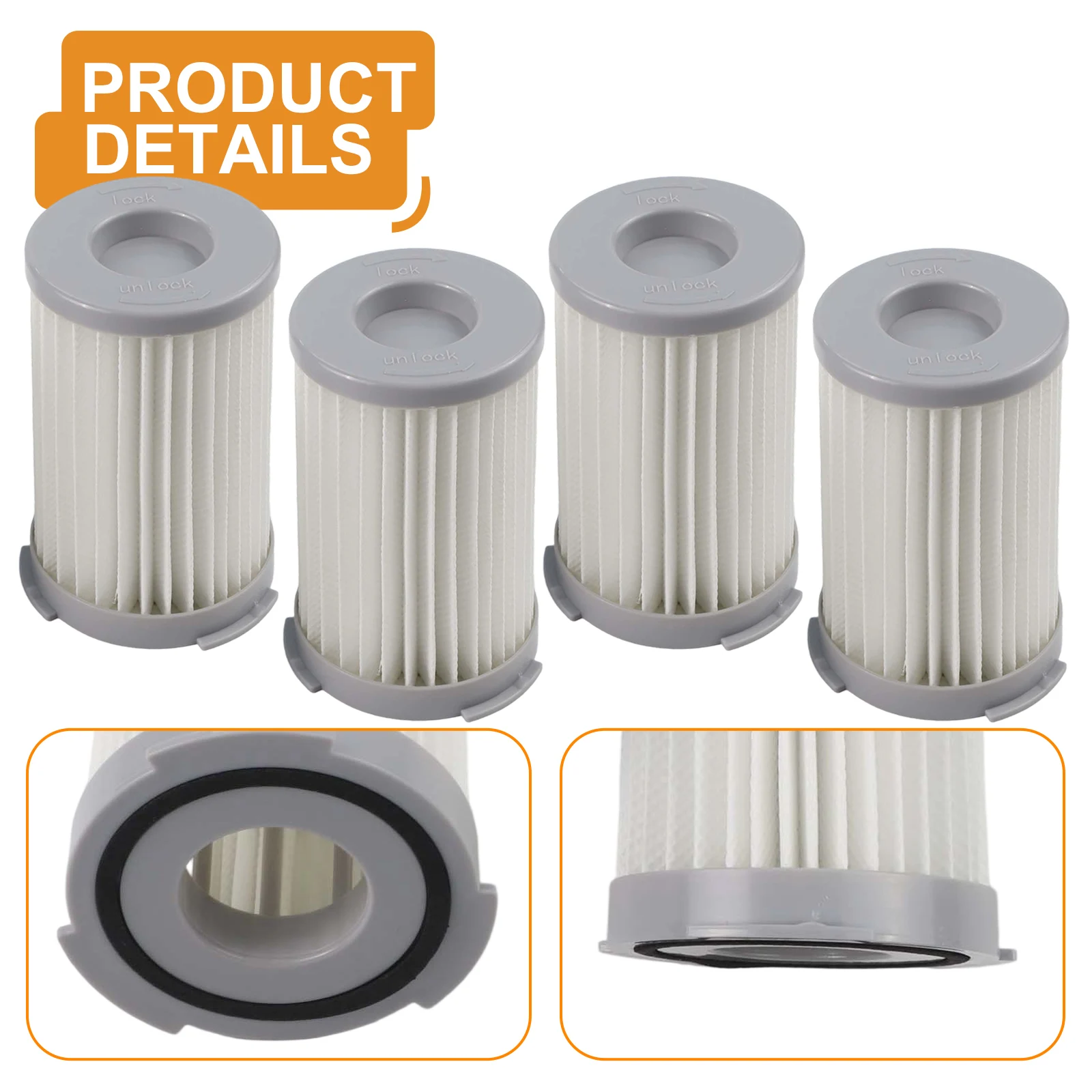 Filtro de alta eficiência para aspirador de pó AEG Electrolux Ergoeasy ZTF 7620 EF75B, 4 peças, acessórios de substituição, saco para poeira.