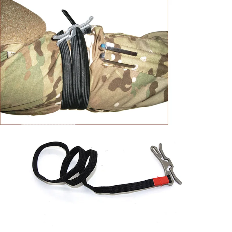 Outdoor Survival Tourniquet Fast Hemostasis Medical Trauma Emergency Rapid Application Hiking Tourniquet Elastic Rope Bandage