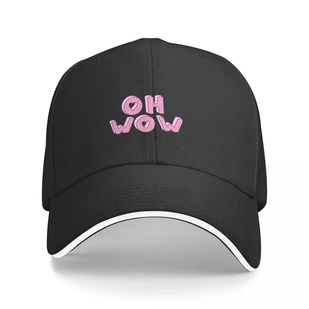 Inscription Oh Wow Sticker Baseball Cap Hood Golf New In The Hat Sports Cap For Men Women's