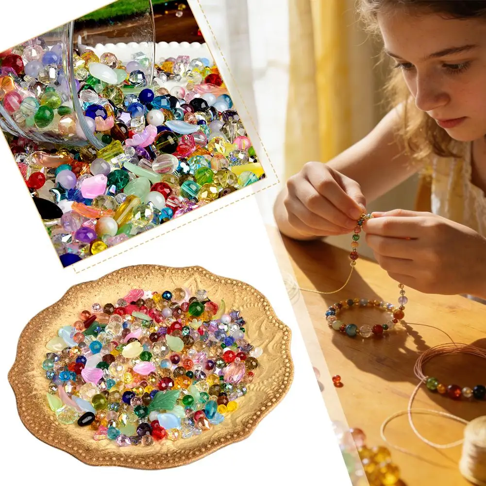 

Crystal Beads For Jewelry Making,colorful Assortment Bulk Mix For Diy Jewelry Making, Bracelets, Necklaces, Keychains, Craf W9n5