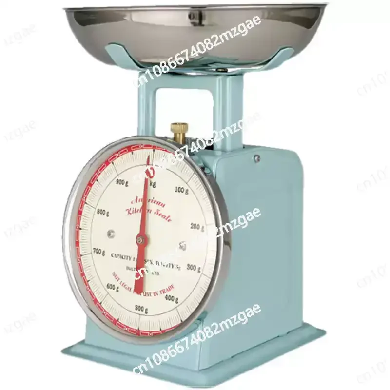 

Retro Mechanical Kitchen Scale, Household Baking Scale, Cuisine Restaurant Plate Meal