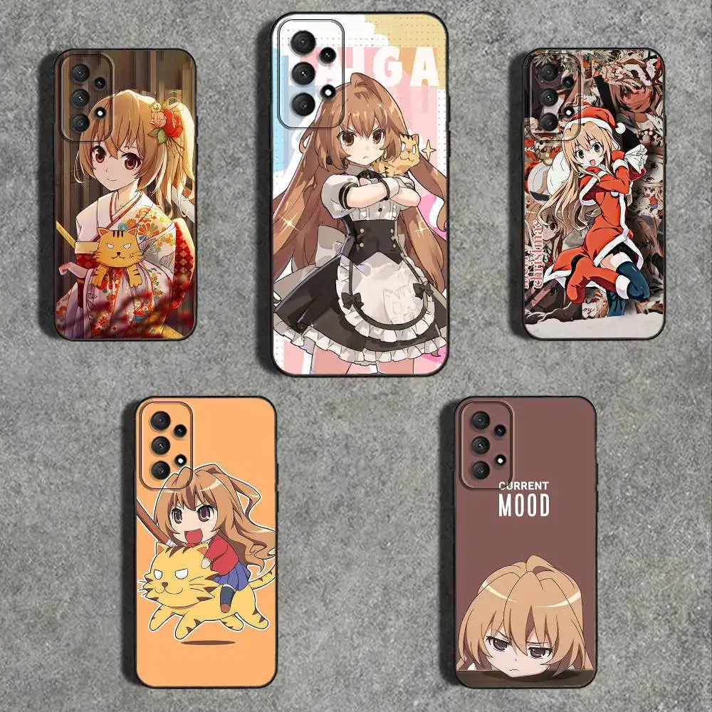 

T-Taiga T-Toradora Aisaka Phone Case For Samsung Galaxy A73,31,32,72,41,53,52,71,22,5G,Note,J7,8,9 Soft Black Cover