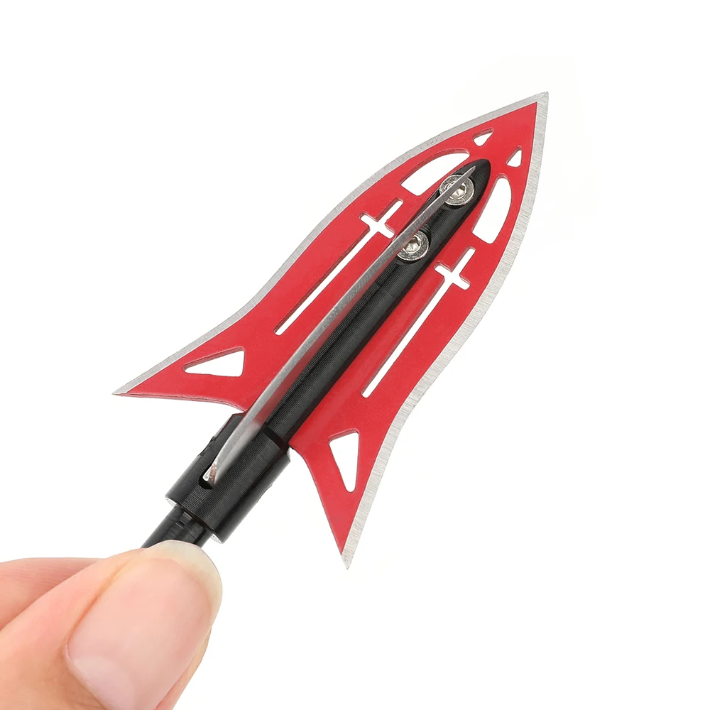 3/6/9/12pcs 190Grain Blade Arrowhead Archery Stainless Steel Broadhead 4 Blades For Bow Shooting Hunting Aim Arrow Accessory