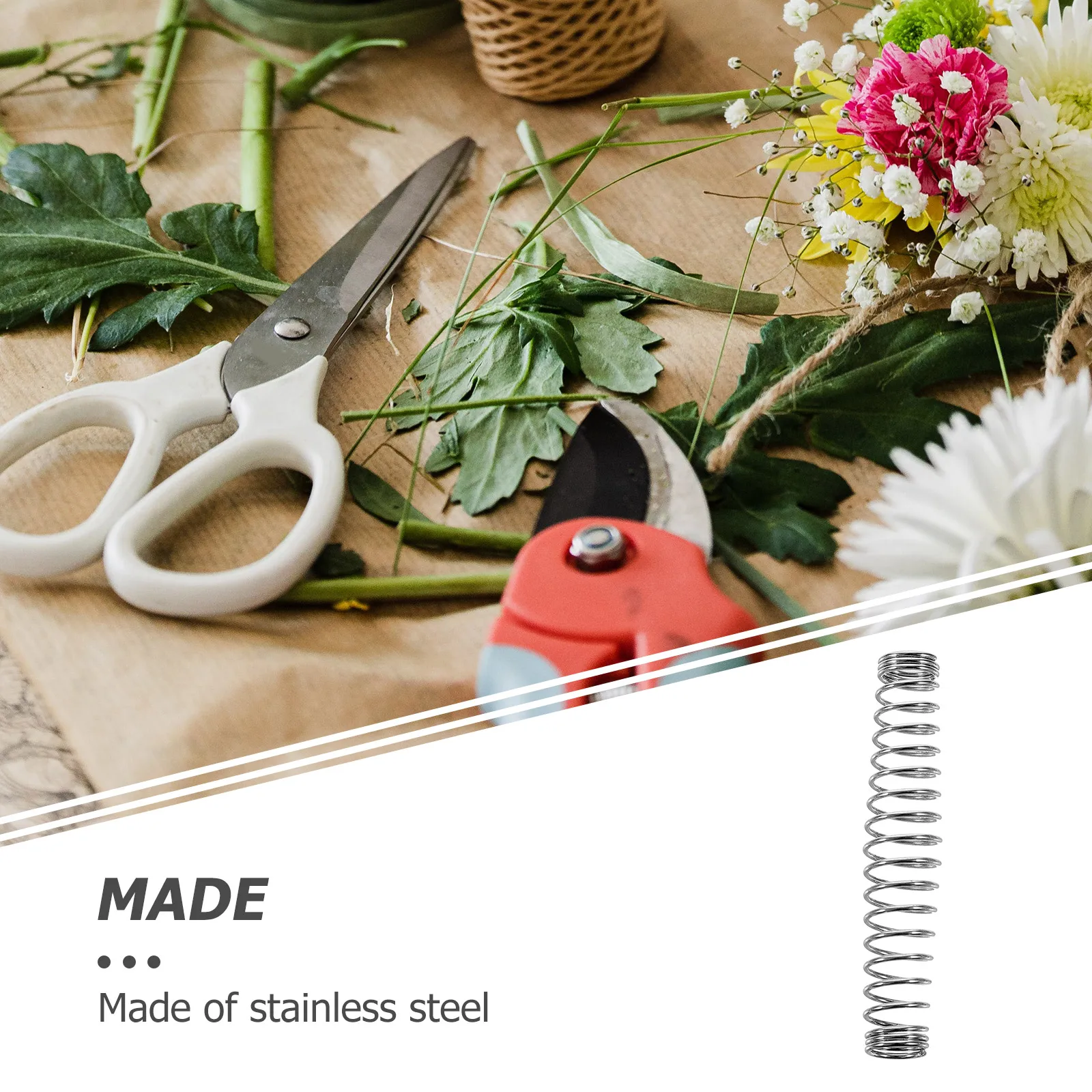 

3pcs Pruning Shears Springs Stainless Steel Garden Scissors Branches Secateurs Replacement Trimming Spring Tree Pruner Gardening