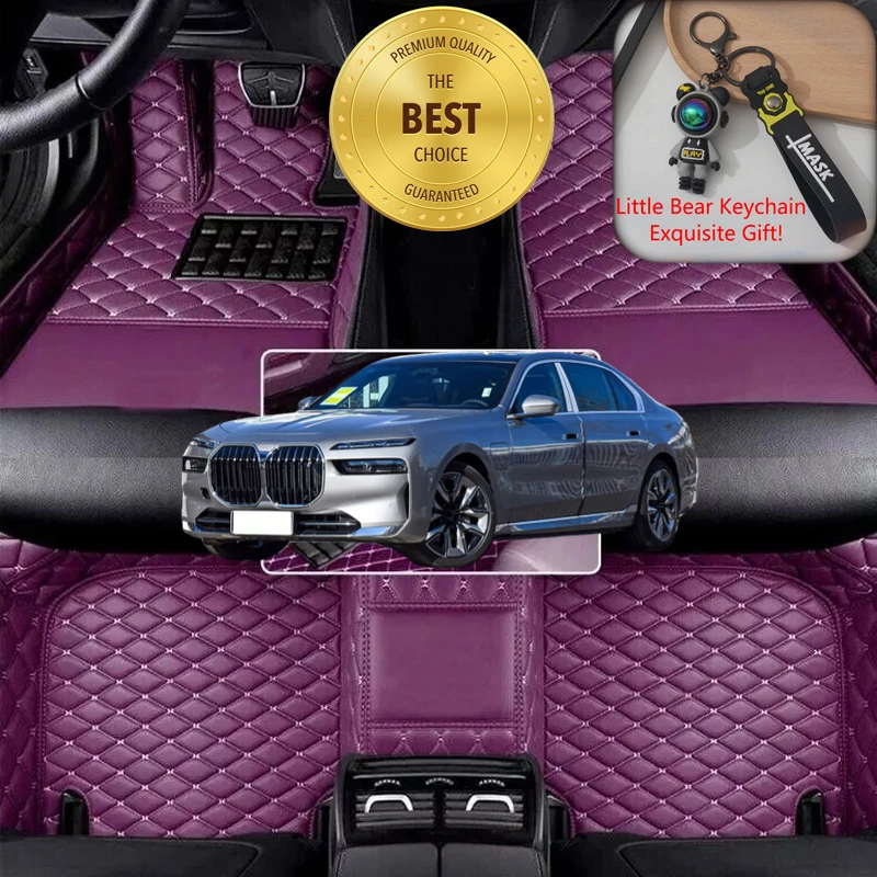 Misura personalizzata per BMW i7 Berlina 2022-2025 Tappetini per auto Accessori per auto per tutte le stagioni Tappetini per auto Guida a sinistra/destra