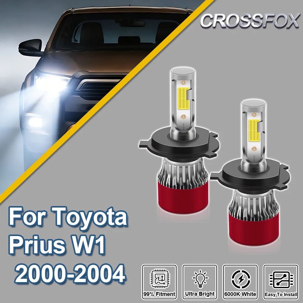 

CROSSFOX для Toyota Prius W1 2000-2004 2X 200 Вт Canbus автомобильные светодиодные лампы для фар Turbo 6000K ультра яркие 40000LM ампулы для фар