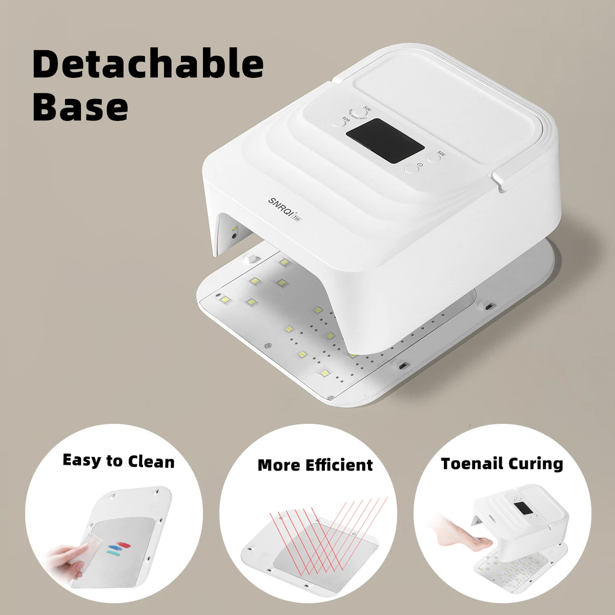 Lámpara LED UV para uñas de 48W, secador de uñas portátil profesional, esmalte de uñas de Gel de curado rápido, Sensor automático de luz UV con mango