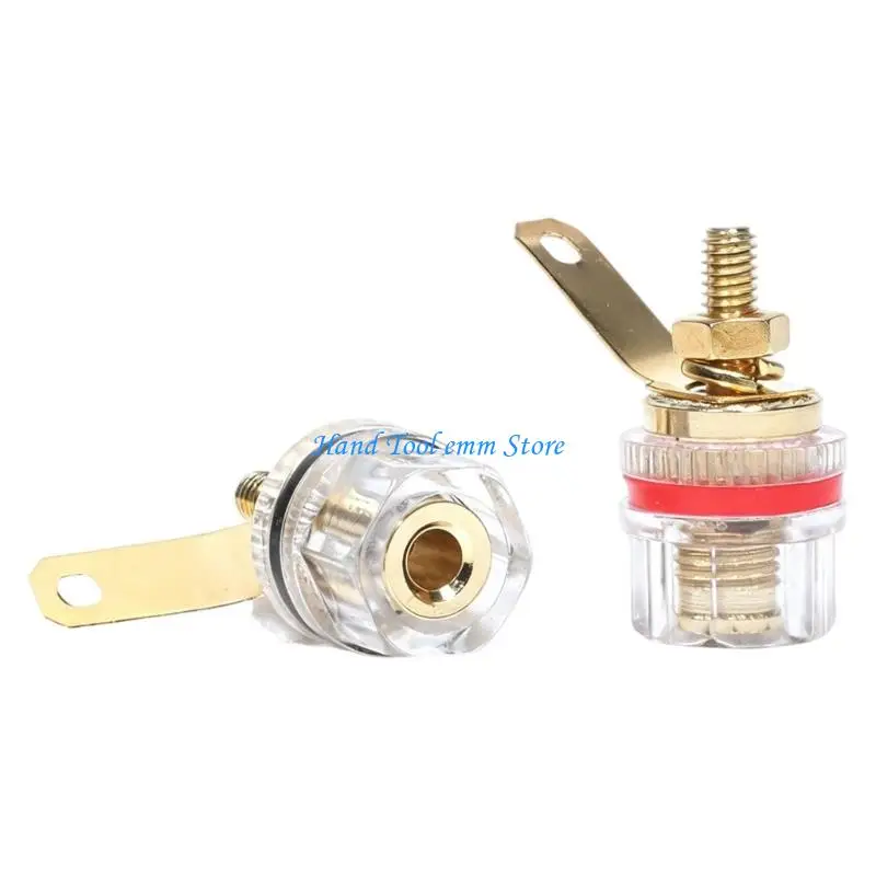 H37F Precisely Engineered Speaker Terminals Connectors Binding Posts With 4Mm Thread For Stable And Long Last Performances