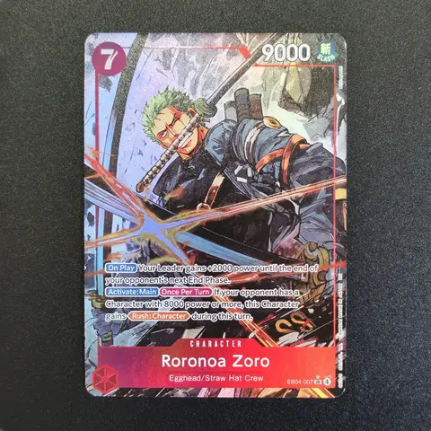 プロキシ ONE PIECE ゲームカード ロロノア・ゾロ EB04-007 SR 英語 TCG アニメカード
