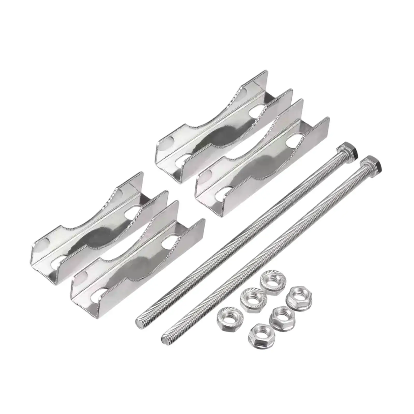 Double Antenna Mast Clamp Iron Pipe Clamp Pole to Pole Connection for Satellite Dishes Parasols Umbrella Security Cameras TV Ham