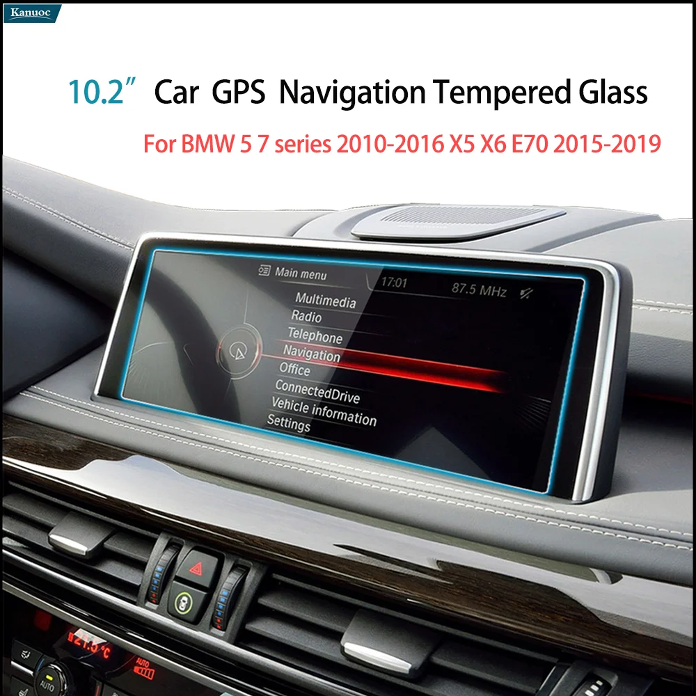 

10.2'' Navigation System HD Clear Anti Scratch Shield For BMW 5 7 series 2010-2016 X5 X6 E70 2014-2019