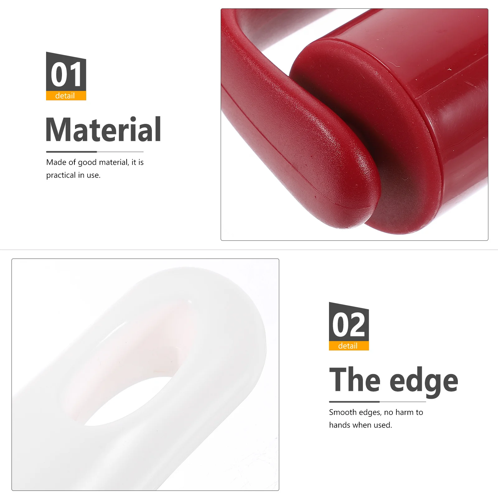 

2Pcs Rolling Pin for Dough Plastic Dough Roller Baking Tool Kitchen Gadget Small Rolling Pin for Pizza Pasta Dumpling Noodles