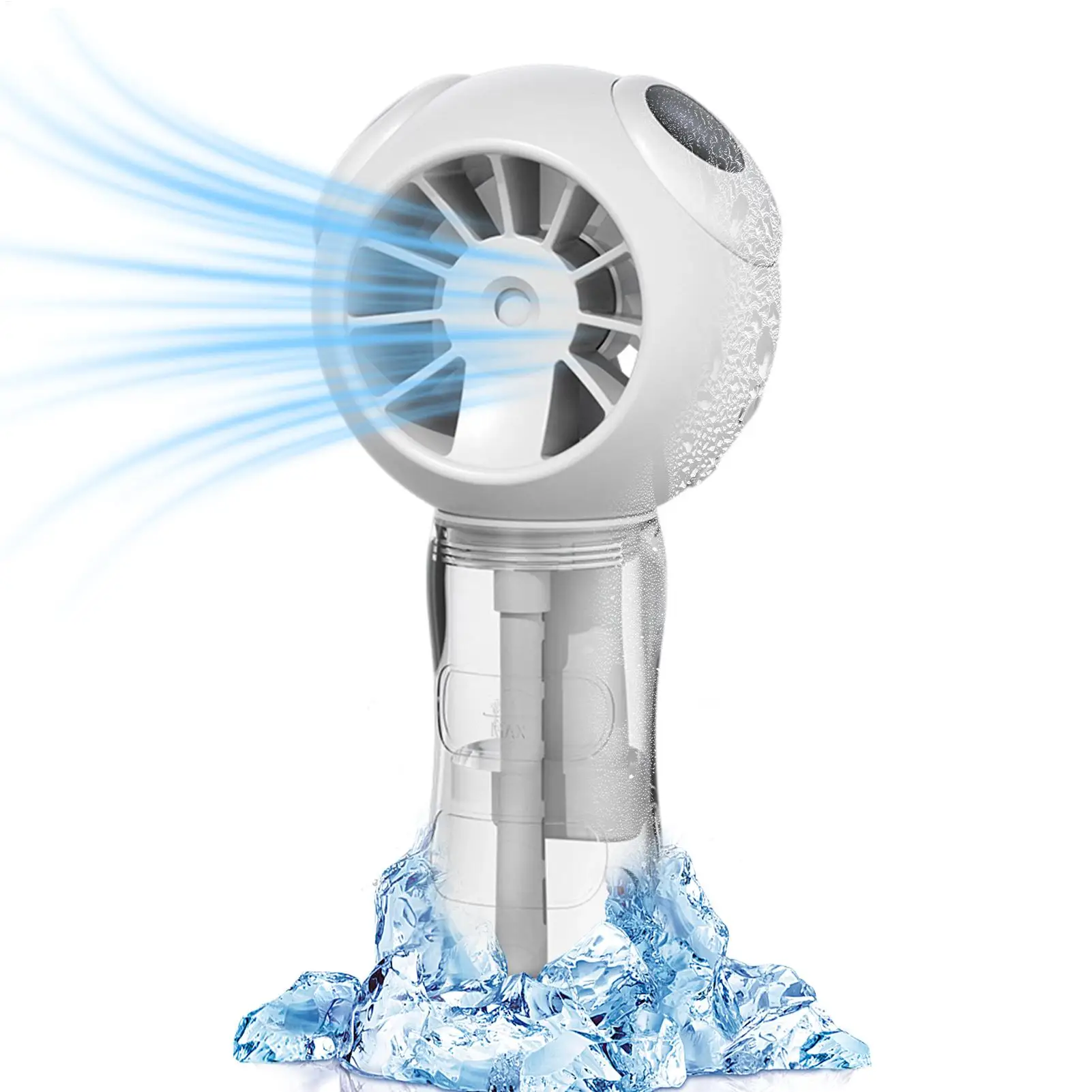 Handheld Misting Fan Rechargeable 4-Speed Personal Mister Fan For Women Men Outdoor Activities Camping Hiking Fishing Concert
