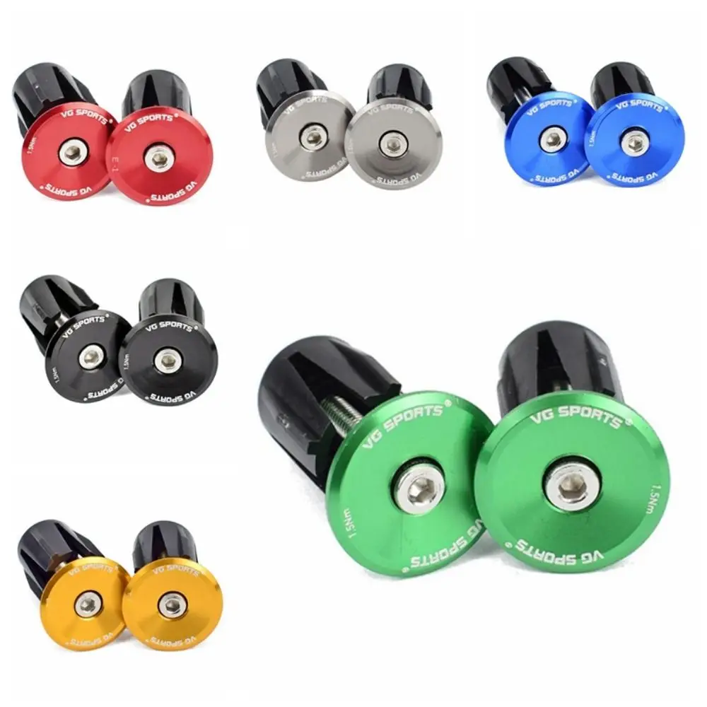 Durable Aluminum Alloy Handle Bar End Cap Bicycle Handlebar Plugs Road Mountain Bike Lightweight Cycling Accessories