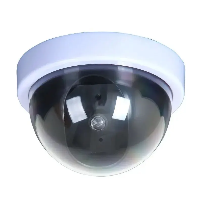 Large White Simulated Camera Light Surveillance Fake Hemisphere Indoor Use No Minimum Illumination No Infrared Light