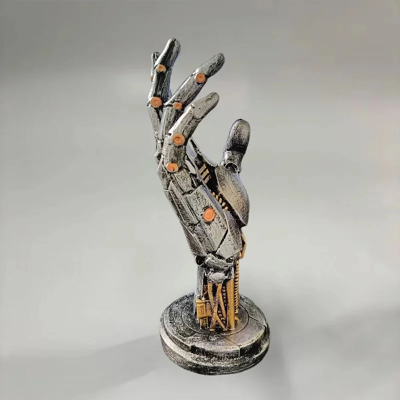 Cyberpunk Robotic Hand Statue Game Controller Stand Suppor Universal Gamepad Mount Joystick Rack Creative Bracket Robotic Bracke