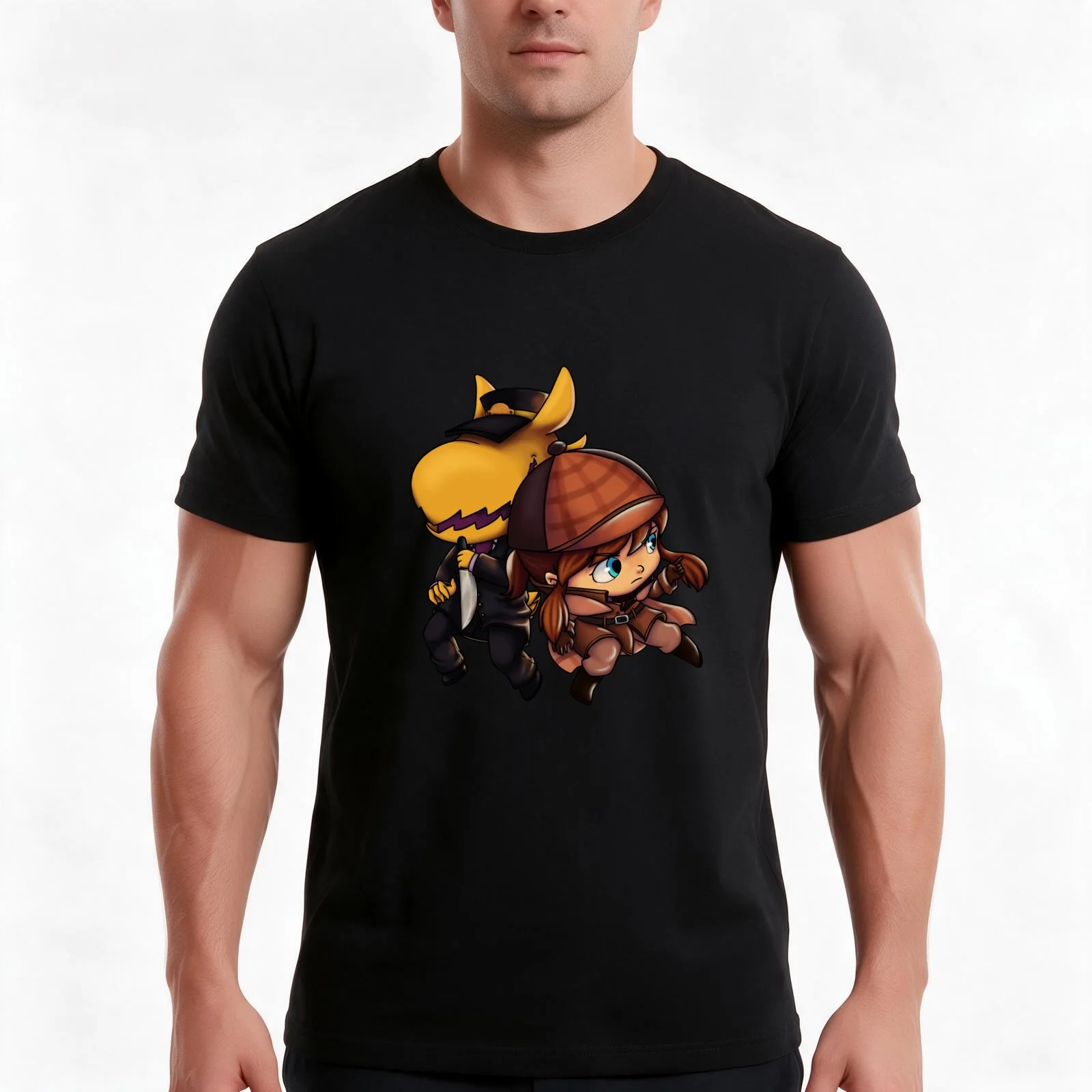 A Hat in Time Hat Kid + Conductor T-Shirt Summer Casual Cotton Tee Oversized Streetwear Tops Vintage Graphic Print