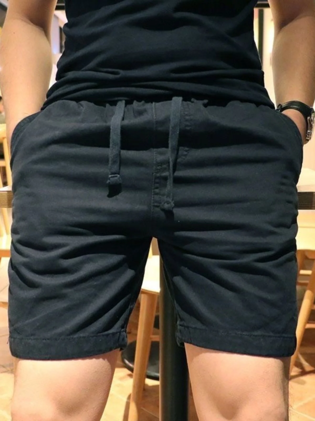 Men's Casual Running orts Five-Quarter Length Workwear Sle Loose Fit Outerwear Versatile Spor Youthful Summer Trousers