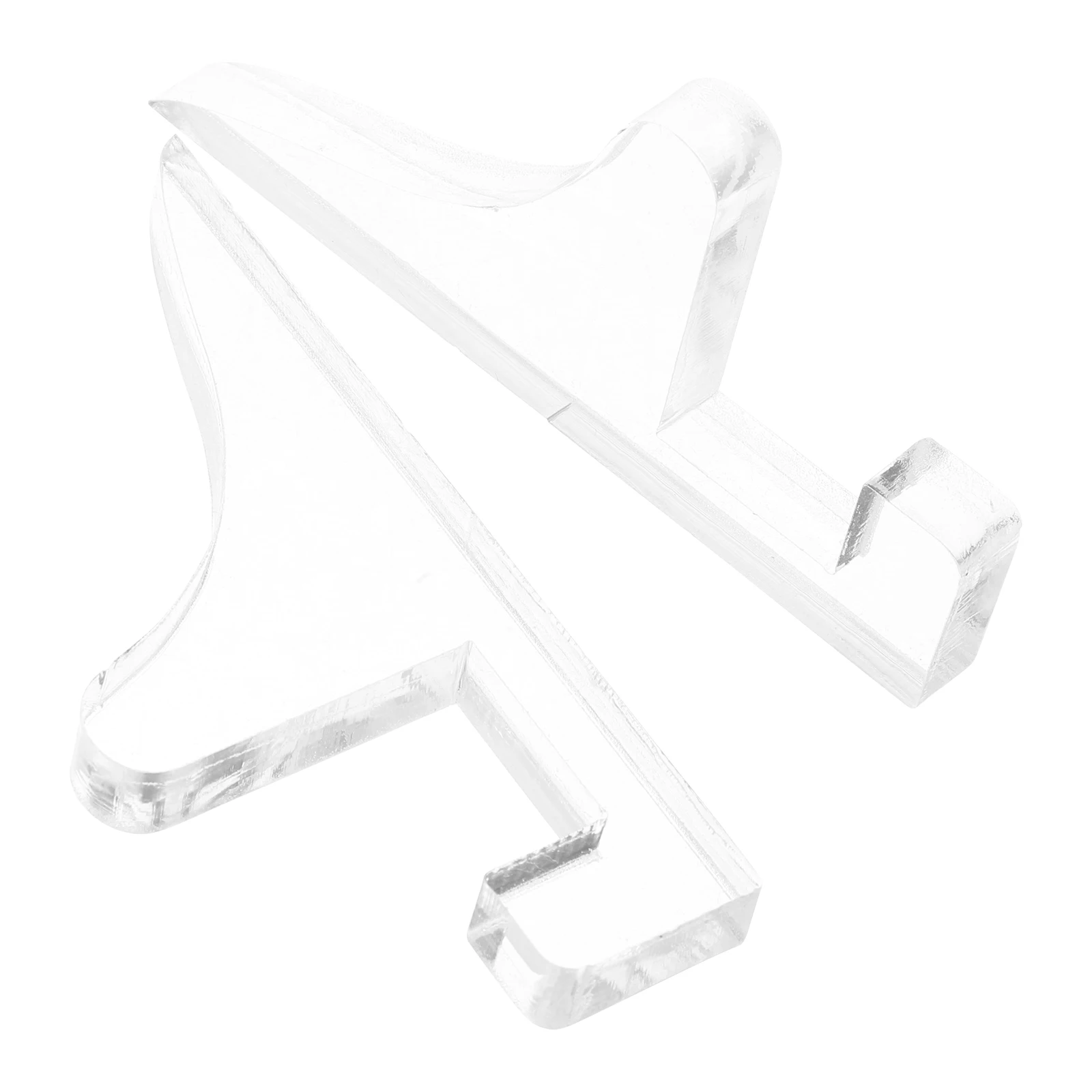 

2 Pcs Acrylic Photo Frame Stand Clear Blank Ornaments Desk Display Stands Fillable Flat Craft Certificate Holder Small Document