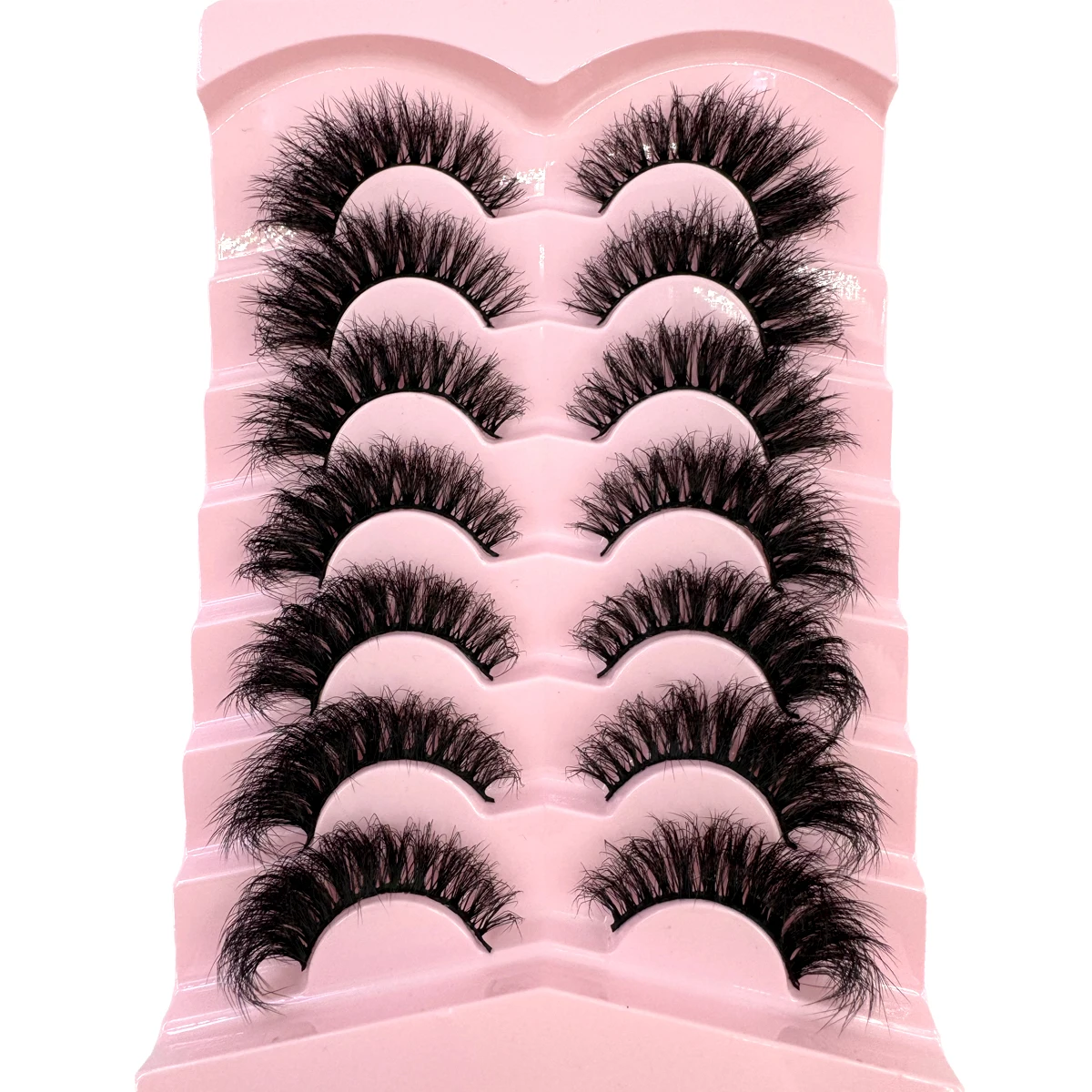 جديد 7 أزواج رقيق جلدة 8D الرموش الصناعية 18 مللي متر فو المنك جلدة الطبيعية رموش اصطناعية سميكة حجم الرموش القط رموش