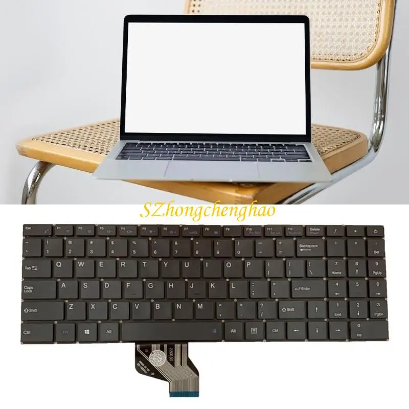 

Original US Layout English Keyboard No Frame / No Backlit for HASEE KINGBOOK X5-2020A3 X5-2020A3S XK-HS127 HINS01, Black 601D