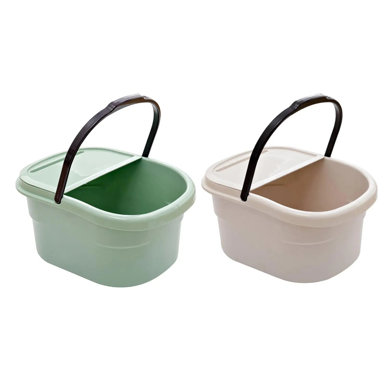 Foot Bath Basin for Soaking Feet Foot Soaking Tub 30cm Deep with Handle Foot Wash Basin Bucket for Cleaning Travel Household