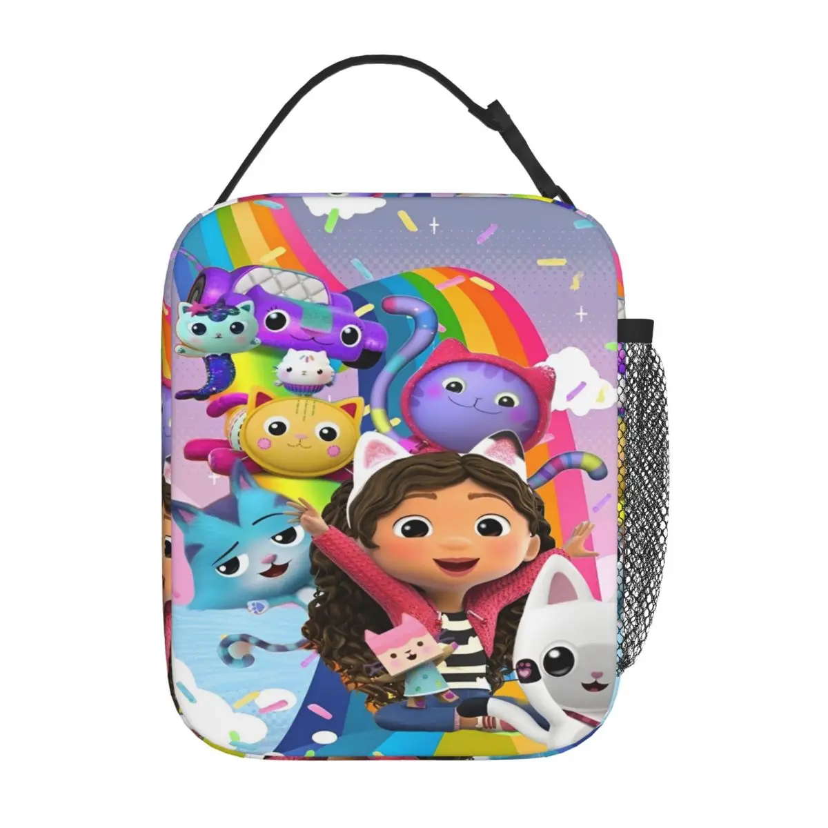 

Кукольный домик Габби с рисунком аниме, изолированные сумки для обеда, термосумка Контейнер для обеда, большая сумка для обеда, сумка для бенто, работа на открытом воздухе