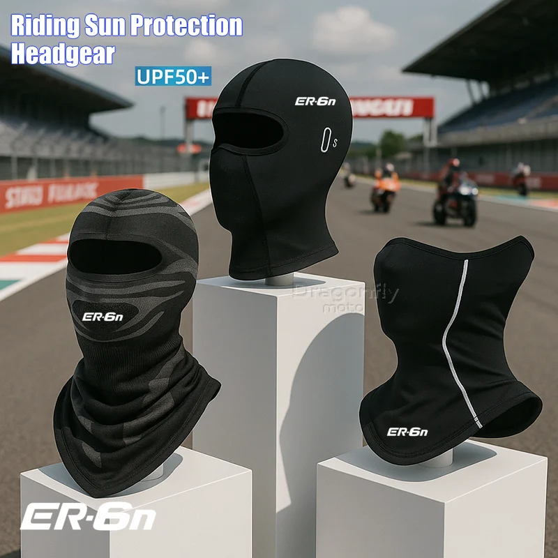 For Kawasaki ER6N ER 6N ER-6N 2006-2016 2013 2014 2015 Motorcycle Balaclava Summer Sun Protection Motocross Cycling Cap Winter W