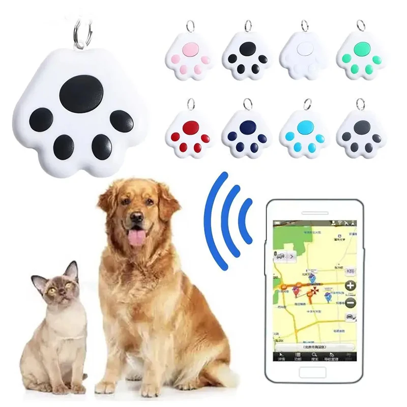 Pet Smart GPS Tracker Mini Anti-Lost Waterproof Bluetooth Locator Tracer For PET Dog Cat Kids Car Wallet Key Collar Accessories