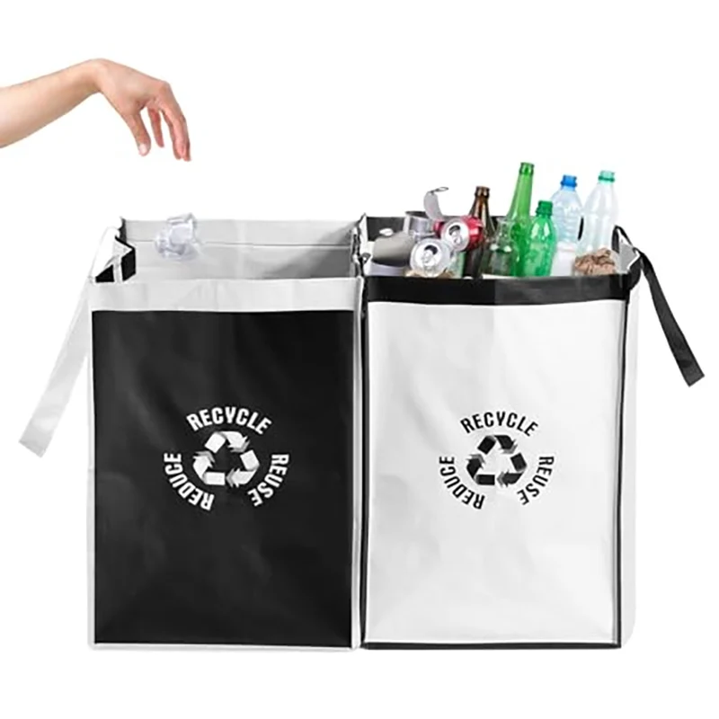 Praktischer und umweltfreundlicher Müllrecyclingbeutel, wasserdicht, großes Fassungsvermögen für die Küche, platzsparender, effizienter Recycling-Abfallbeutel