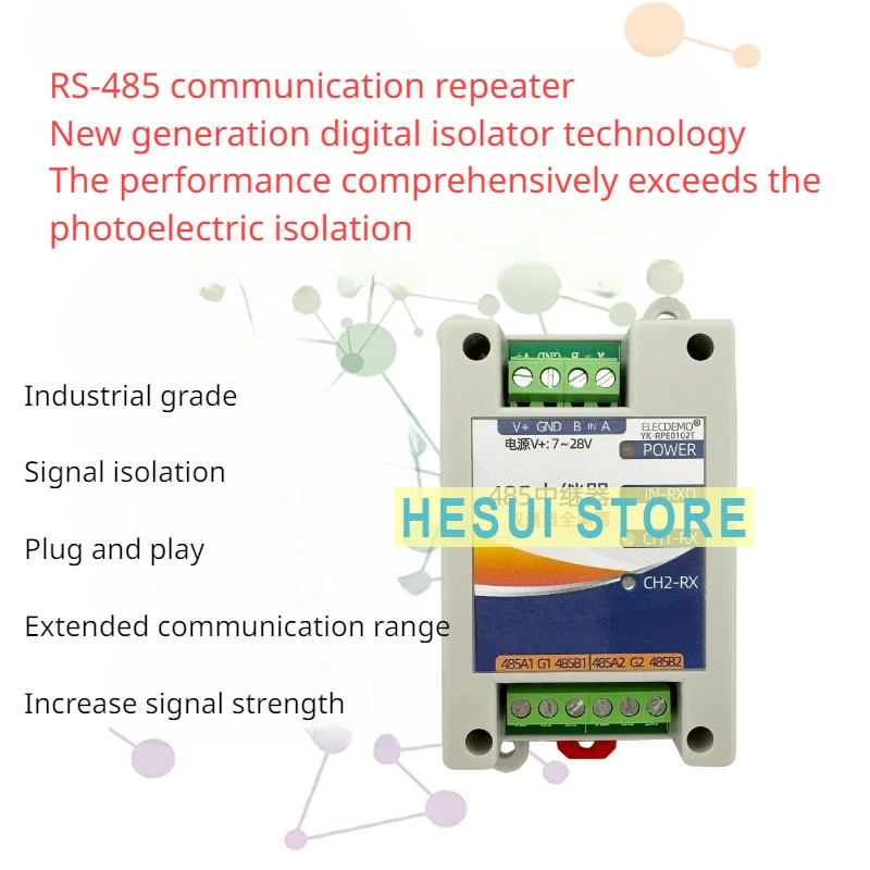 RS485 repeater hub signal amplifier