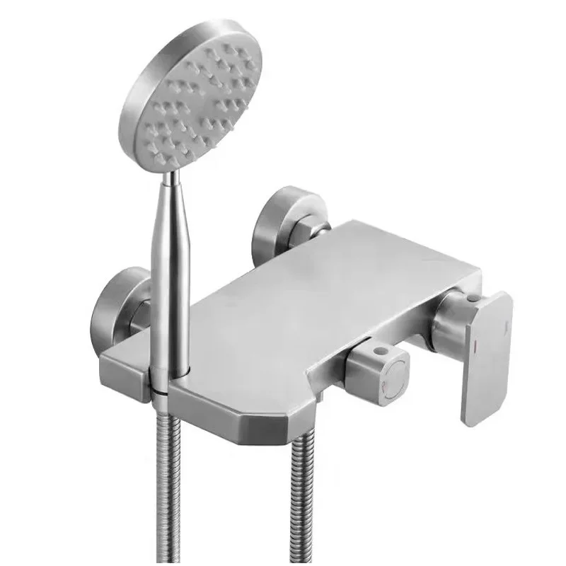 

Stainless steel, shower, round, handheld, pressurized, simple