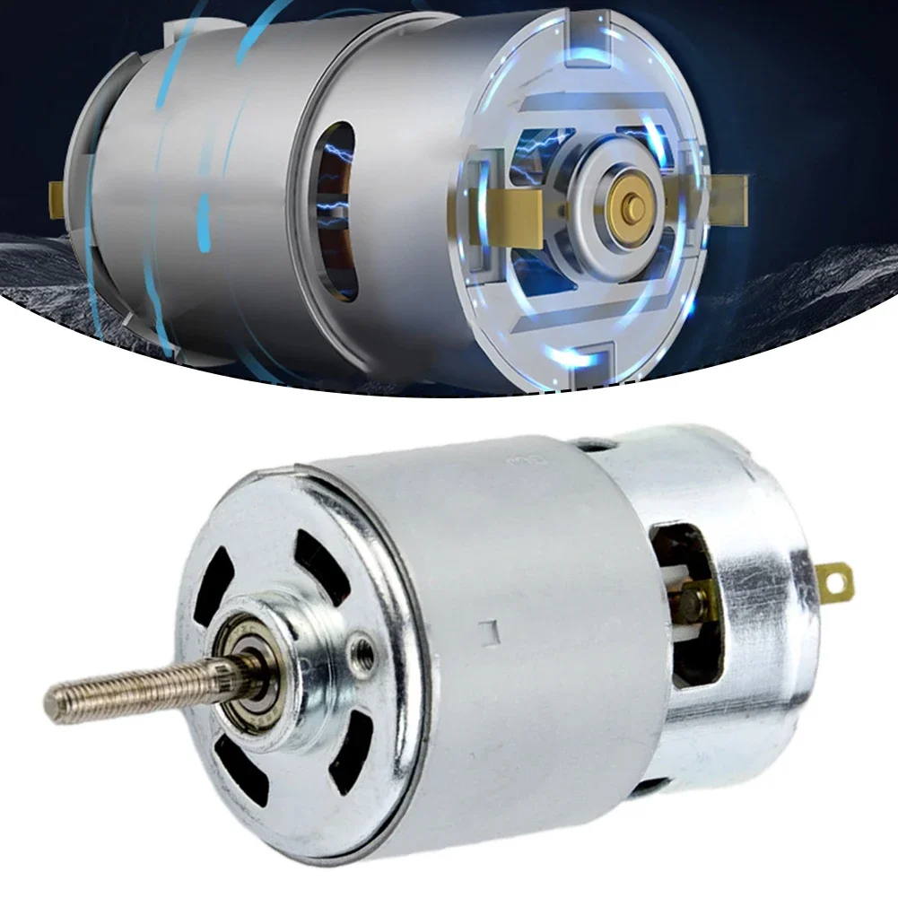 Imagem -04 - Motor dc 12v 21v Engrenagens de Alta Precisão para Cortador de Grama Rs755vc Bateria de Lítio Recarregável Cobre Puro 1pc 775