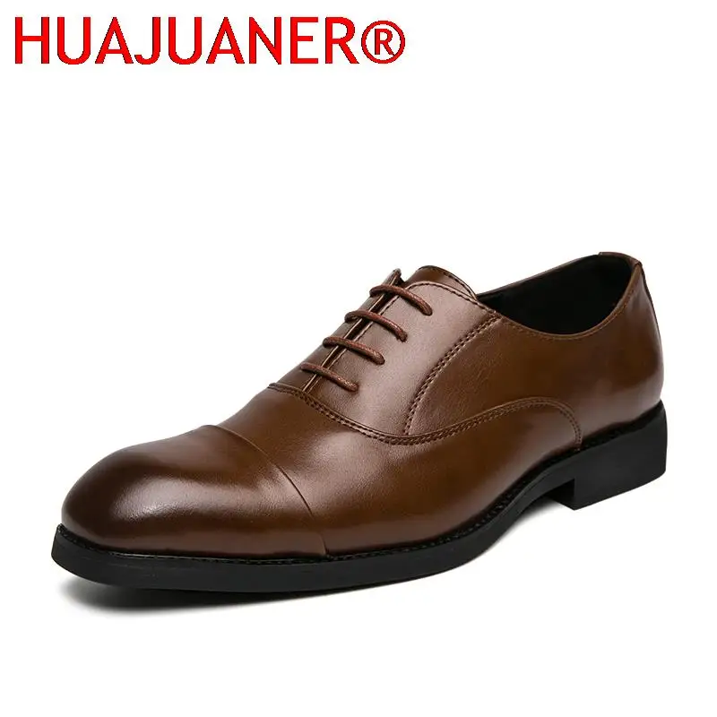 

Mens Business Oxford Male Casual Gentleman Shoes Office Wedding Evening Dresses Footwear Antiskid Formal Black Classic Men Shoes