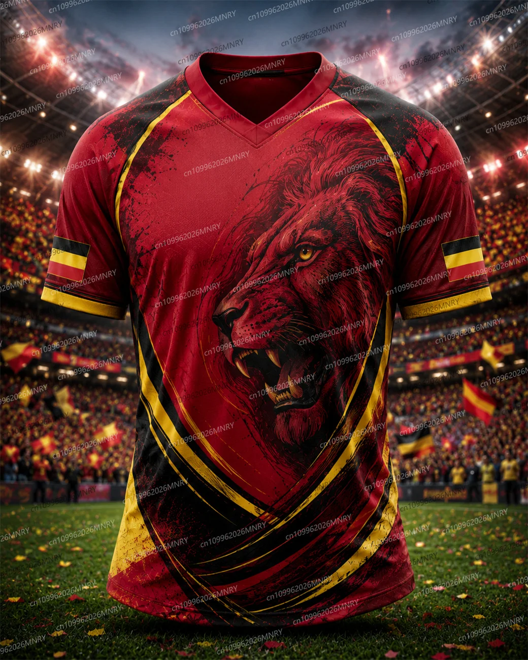 2026 Lion Belgium Jersey Men's Clothing Fan Jersey Summer Men Jersey Sports Quick Drying Training Uniforms Jersey  Women Jersey