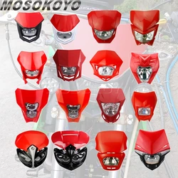 Headlight Motocross Enduro Fairing Dirt Bike Headlight Headlamp For Honda CRF 450 250 300 450F 250F Motorcycle Accessories Parts