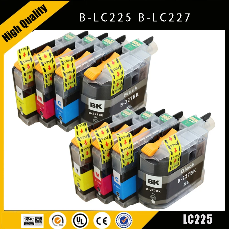 

Einkshop LC227 LC225 LC227XL LC225XL Full Ink Cartridge Compatible For Brother DCP-J4120DW/J4420DW/J4620DW/J4625DW/J5620DW/J5625