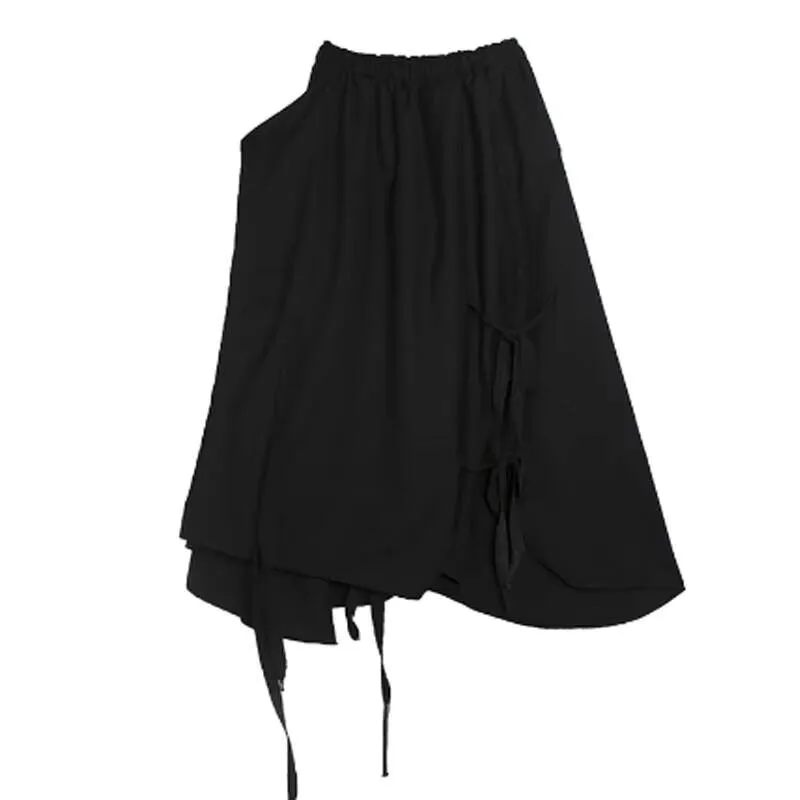 

Spring/Summer Men's Pants Skirt Pants Loose Men's Irregular Casual Pants Nine Minute Pants Hip Hop Trend Large Size Harem Pants