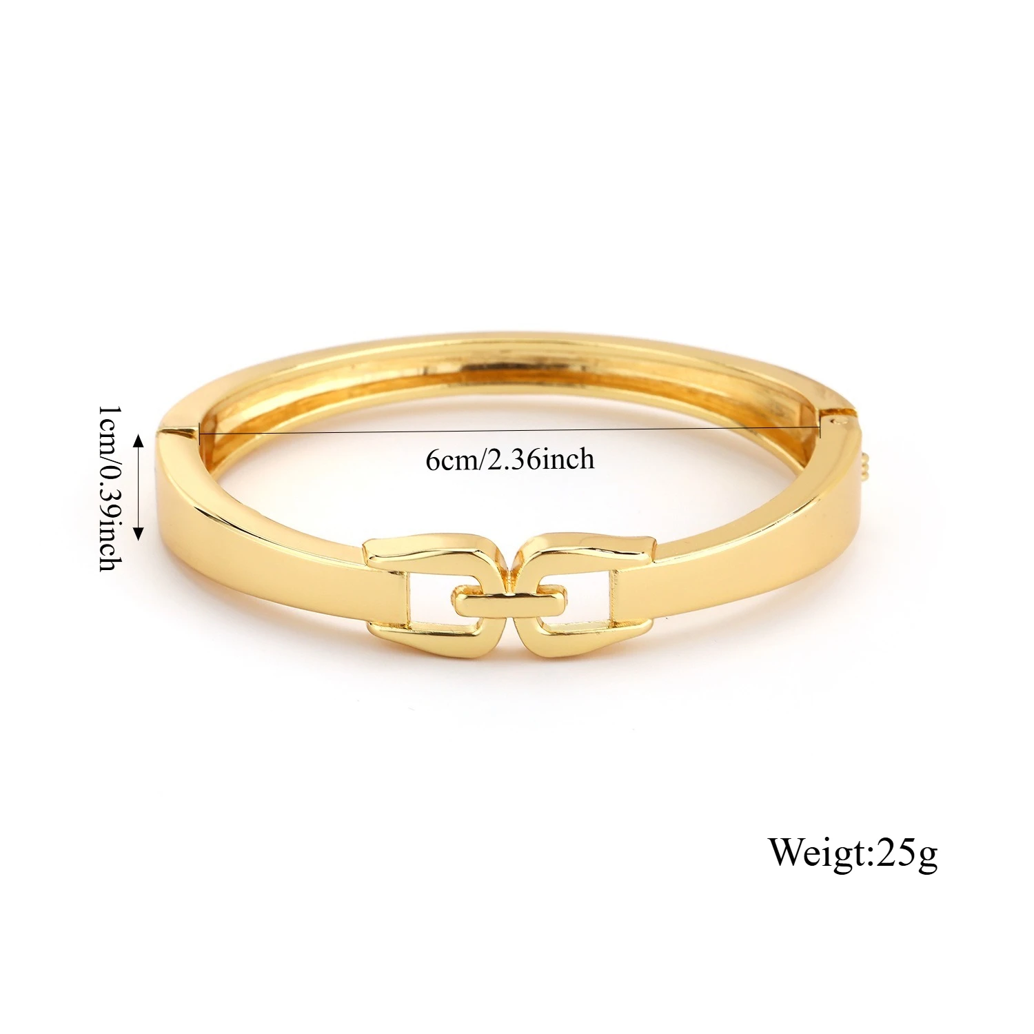 60/61/62 مللي متر سوار لامع بسيط أساور معدنية عالمية لجميع المواسم أساور مستديرة عصرية وراقية للنساء