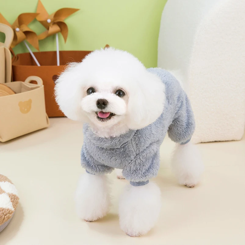 Warm Fleece Pet Overalls for Small Dogs Cats Jumpsuit Puppy Clothes French Bulldog Chihuahua Pajamas Poodle Outfits Pet Supplies