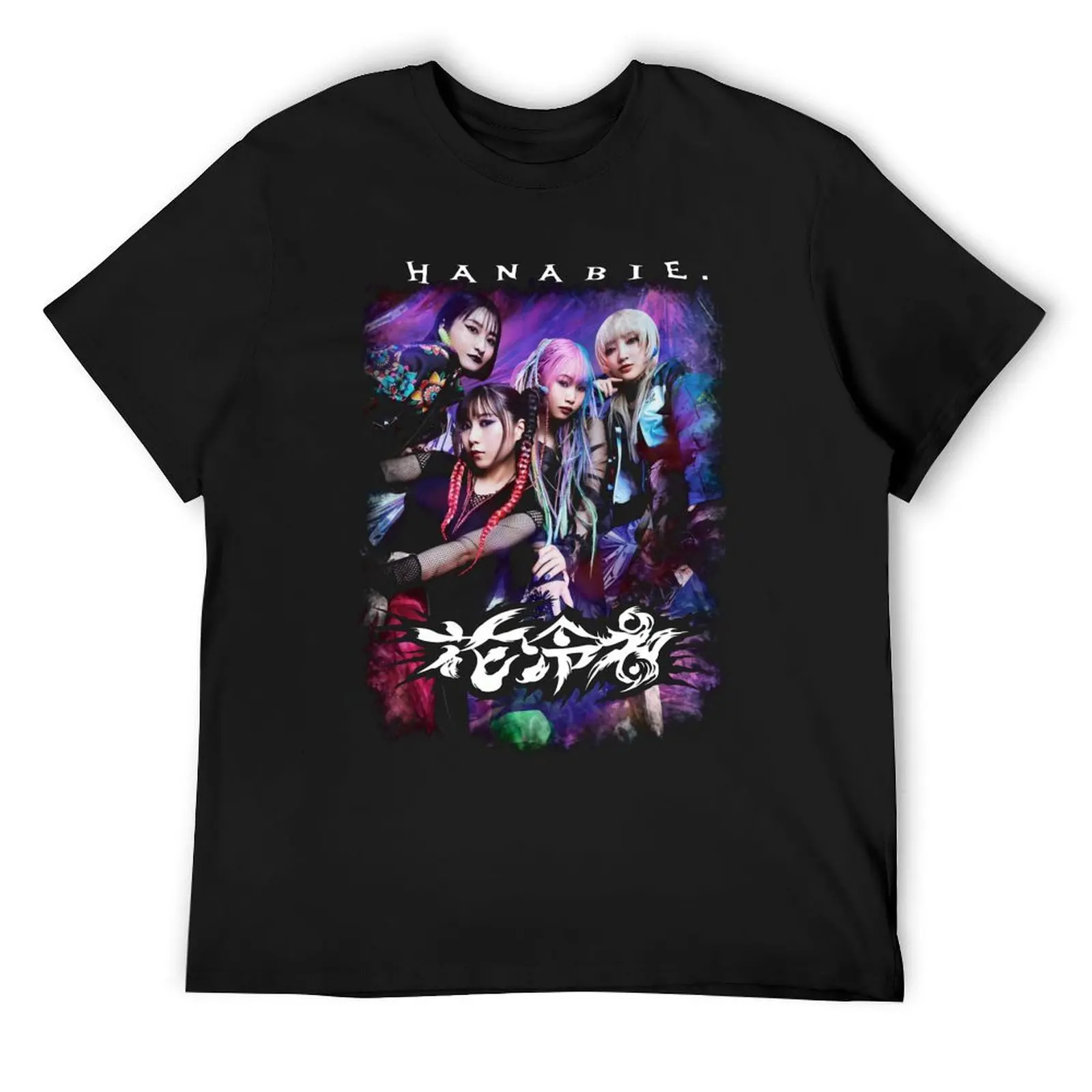 

HANABIE BAND T-Shirt man t shirt vintage custom t shirt blue lock mens t shirts top quality