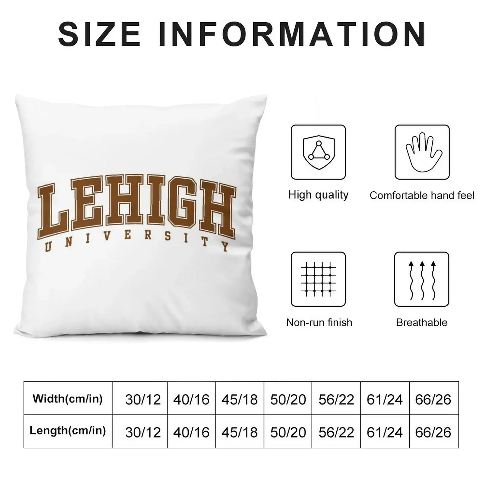 Lehigh University - LU - Lehigh Mountain Hawks Throw Pillow Plaid Sofa Decorative pillow case pillow