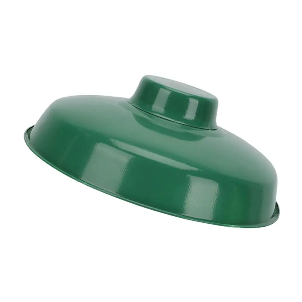 

Vintage Green Enamel Lampshade 35cm Retro Metal Pendant Shade Wall Ceiling Barn Light Home Decor Lampshade Lighting Attachment