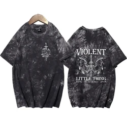 Violent Little Thing Tie Dye Shirts Oversized Dragon Rider Shirt Summer Tee Tops Fourth Wing Fan Gift Unisex Harajuku Regular