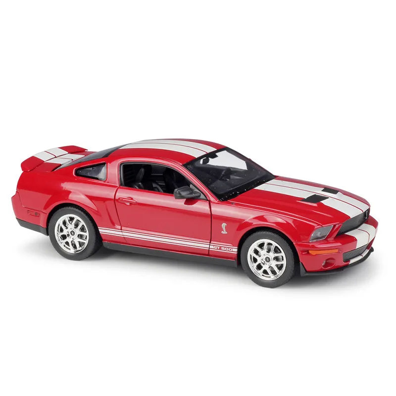 WELLY 1:24 Ford Mustang Shelby GT500 Cobra 2007 Alloy Car Model Diecasts & Toy Vehicles Toy Cars Kid Toys For Children Gifts